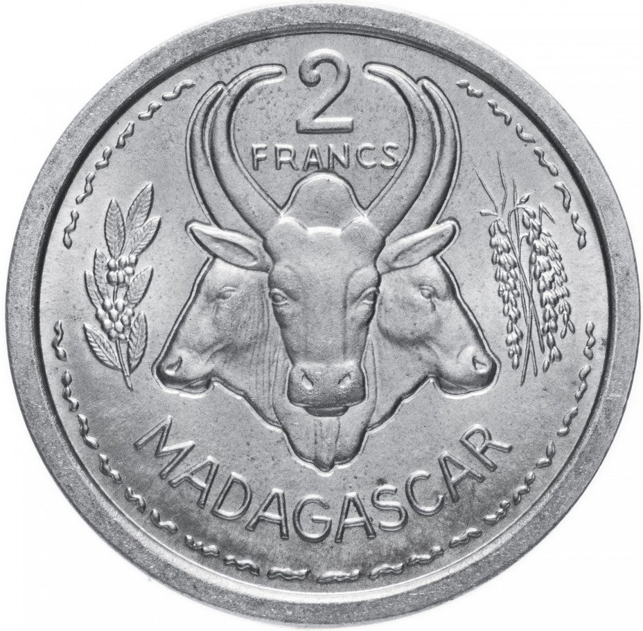 купить Мадагаскар 2 франка 1948