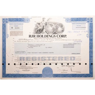 купить США акции "RJR Holdings Corp." 1989