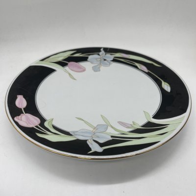 купить Блюдо круглой формы c растительным декором Fairfield Fine China VANESSA YUNG SHEN, фарфор, деколь, золочение, Китай, 1970-1990 гг.