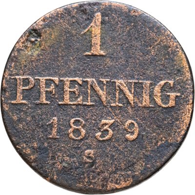 купить Ганновер 1 пфенниг 1839