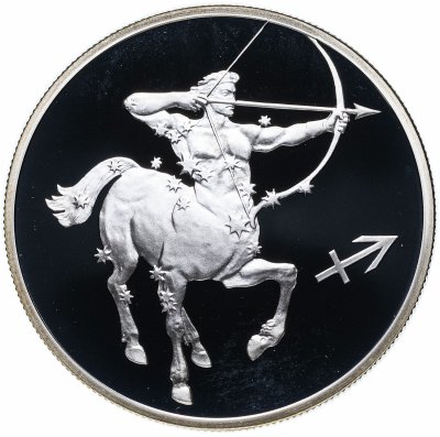 Купить 2 рубля 2002 СПМД "Знаки Зодиака - Стрелец"