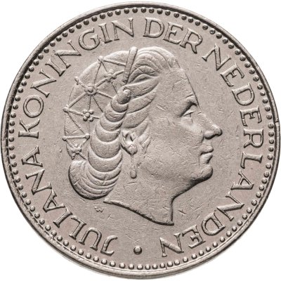 купить Нидерланды 1 гульден (gulden) 1968