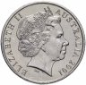 Купить Австралия 20 центов 2001 "100 лет федерации"