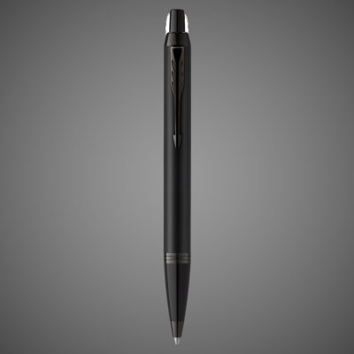Купить Шариковая ручка Parker IM Achromatic, Black BT, стержень: M, цвет чернил: blue, в подарочной упаковке., Лаки и смолы: лак, латунь, 2026 г.
