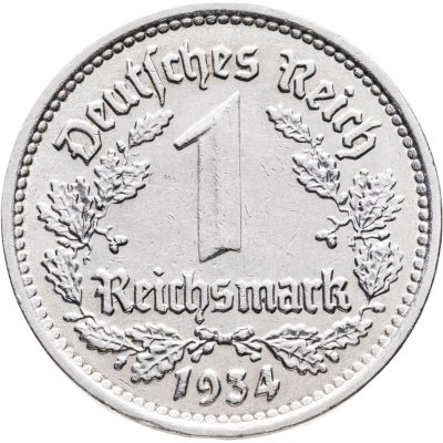 купить Германия, Третий рейх 1 рейхсмарка 1934 G