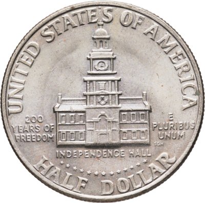купить США 50 центов (1/2 доллара, half dollar) 1976 "200 лет независимости США"