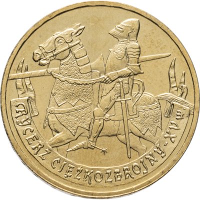 купить Польша 2 злотых 2007 [KM#Y.611] История польской кавалерии. Конный рыцарь. XV век