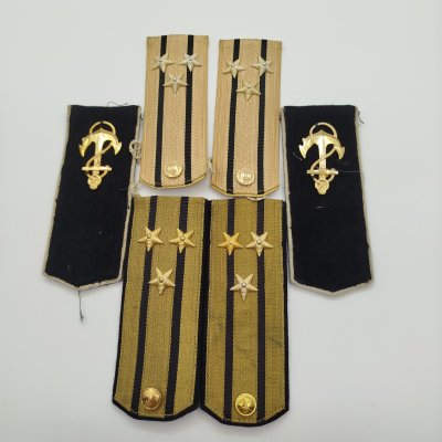 купить Набор из трех погон Военного морского флота(ВМФ), ткань, металл, вышивка, СССР, 1960-1980 гг.