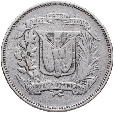 купить Доминикана 25 сентаво (centavos) 1967