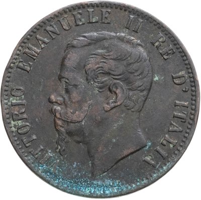 купить Италия 10 чентезимо (centesimi) 1867, знак монетного двора "H" - Хитон, Бирмингем