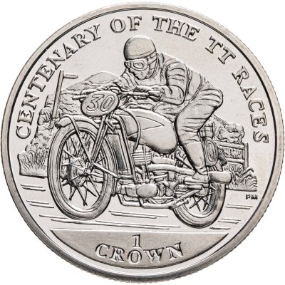 купить Остров Мэн 1 крона (crown) 2007 "100 лет Мотогонкам "Tourist Trophy"