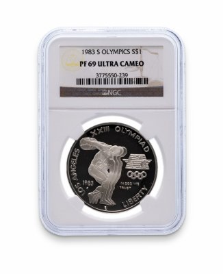 купить США 1 доллар 1983 в слабе NGC PF69 UCAM