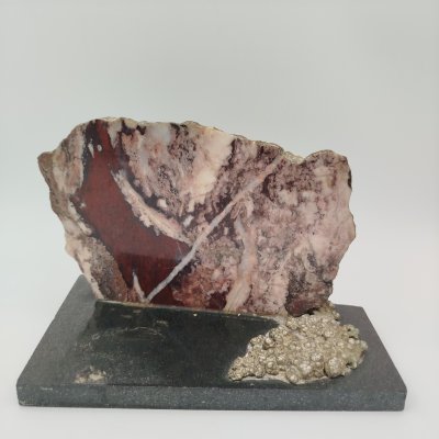 купить Настольная композиция в виде камня, натуральный камень, камень, металл, СССР, 1970-1990 гг.