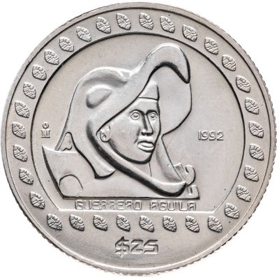 купить Мексика 25 песо (1/4 унции) 1992 Воины-орлы