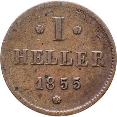 купить Германия, Гессен-Дармштадт 1 геллер 1855