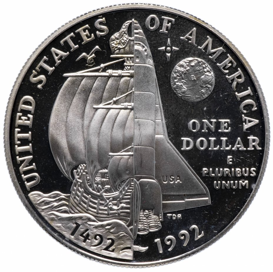 купить США 1 доллар 1992 "500 лет открытия Америки Христофором Колумбом"