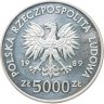 Купить Польша 5000 злотых (zlotych) 1989  "Сохраним памятники Торуни"