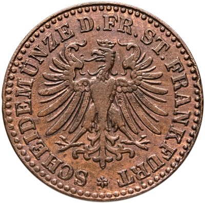 купить Германия, Франкфурт 1 геллер 1861