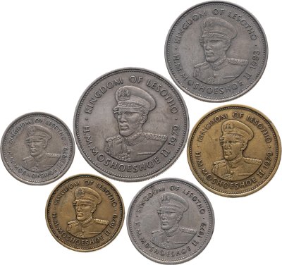 купить Лесото, подборка из 6-ти монет 1979 года