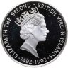 Купить Британские Виргинские острова 25 долларов (dollar) 1992 "500 лет Открытию Нового Света. Корабль и земля на горизонте"