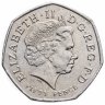 Купить Великобритания 50 пенсов (pence) 2014 "Игры Содружества 2014. Глазго"