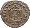 Купить Римская империя, Требониан Галл, 251-253 гг, антониниан (реверс: храм с 6 колоннами и божеством в центре)
