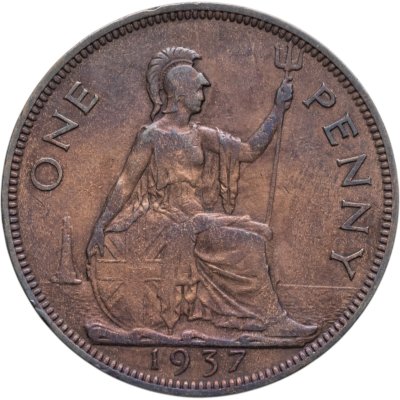 купить Великобритания 1 пенни (penny) 1937