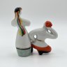 Купить Статуэтка миниатюрная "Гопак", скульптор А. Чередник, фарфор, роспись, золочение, Полонский завод художественной керамики (Полонное ЗХК), СССР, 1970-1980 гг.