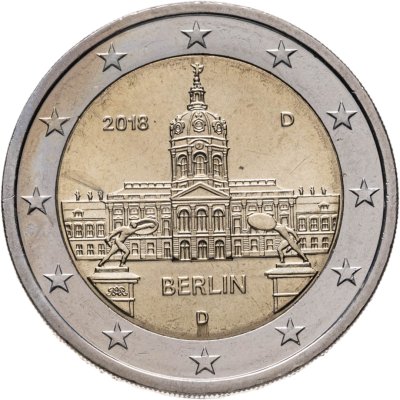 купить Германия 2 евро (euro) 2018 "D" - Мюнхен Дворец Шарлоттенбург: Берлин