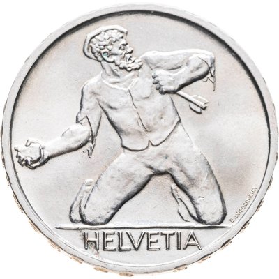 купить Швейцария 5 франков (francs) 1944 "500 лет Битве у Сент-Якоба"