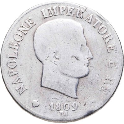 купить Наполеоновская Италия 5 лир 1809 M