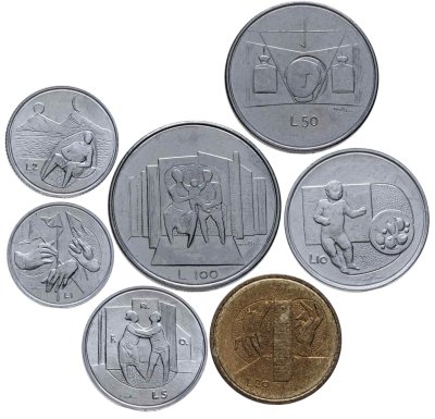 купить Сан-Марино годовой набор из 7 монет 1976