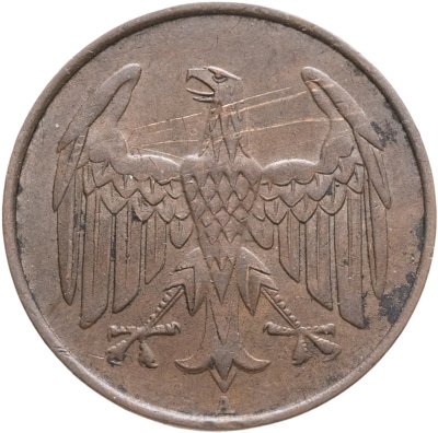 купить Германия 4 рейхспфеннига (reichspfennig) 1932 A знак монетного двора "A" — Берлин