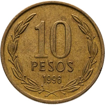 купить Чили 10 песо (pesos) 1996