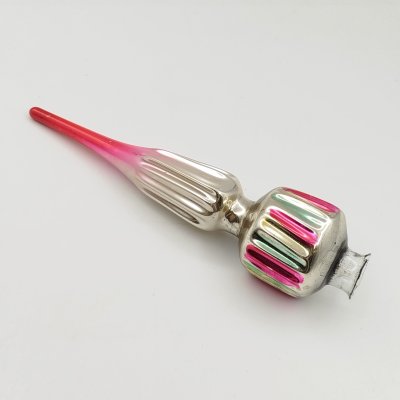 купить Игрушка елочная "Пика" (навершие/наконечник на елку), стекло, краска, СССР, 1960-1980 гг.