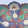 Купить Конфетница/орешница в восточном стиле, выполненная в форме цветка, латунь, гравировка, холодные эмали, Индия, 1980-1990 гг.