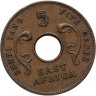 Купить Британская Восточная Африка 5 центов (cents) 1964