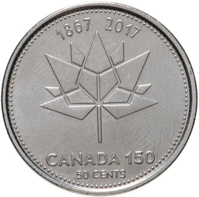 купить Канада 50 центов 2017 "150 лет Конфедерации"