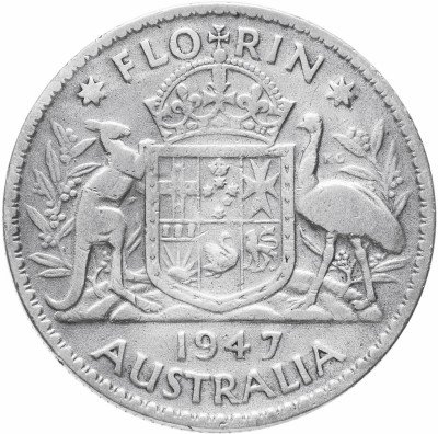 Купить Австралия 1 флорин 1947