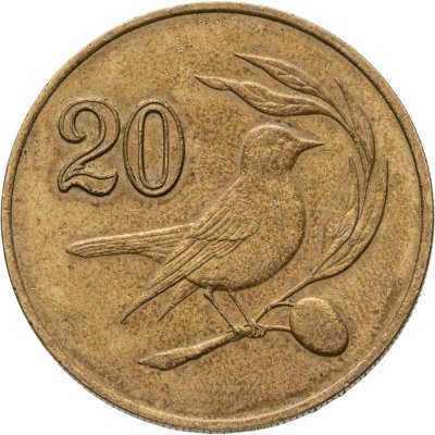 купить Кипр 20 центов 1988