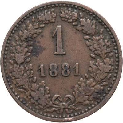купить Австрия 1 крейцер (kreuzer) 1881
