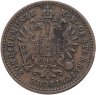 Купить Австрия 1 крейцер (kreuzer) 1881