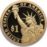 Купить США 1 доллар (dollar) 2010 S Франклин Пирс (14-ый Президент США), знак монетного двора "S" - Сан-Франциско