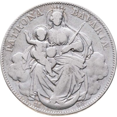 купить Бавария 1 талер 1866 "Мадонна"
