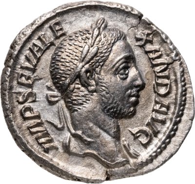 купить Римская империя, Александр Север, 222-235 годы, денарий бог Сол RIC 109