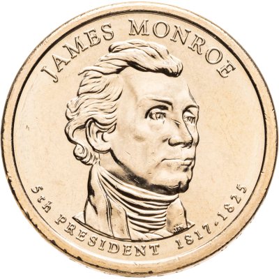 купить США 1 доллар 2008 "5-ый Президент США - Джеймс Монро", знак монетного двора "Р" - Филадельфия