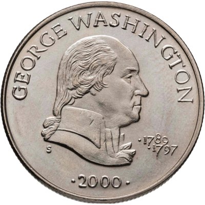 купить Либерия 5 долларов (dollars) 2000 "Джордж Вашингтон (1789-1797)"