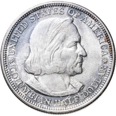 купить США 1/2 доллара (50 центов, half dollar) 1893 "Всемирная выставка 1893 года. Колумб"