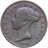 Купить Великобритания 1/2 пенни (penny) 1854