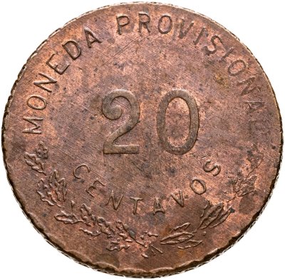 купить Мексика, штат Оахака, 20 сентаво 1915 периода Мексиканской революции